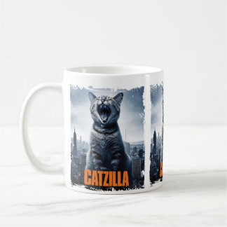 Mug Funny Giant Cat Monster Feline Humours Amoureux de