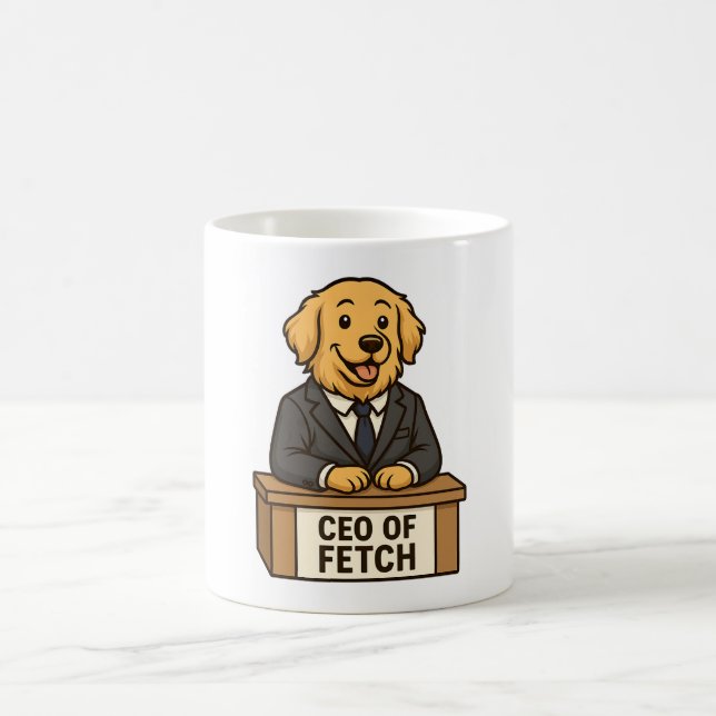 Mug Funny Golden Retriever dans un design de chien de  (Centre)