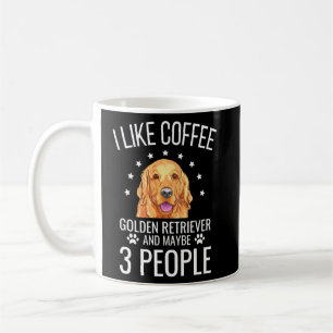 Mug Funny Golden Retriever Dog & Coffee Lover Tee Dog