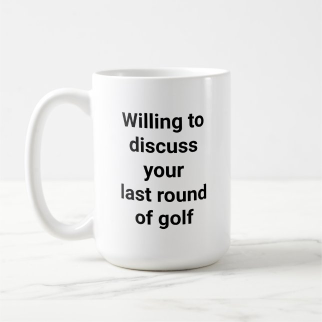 Mug Funny Golfer Humour Golf Parler Papa Cadeau (Gauche)