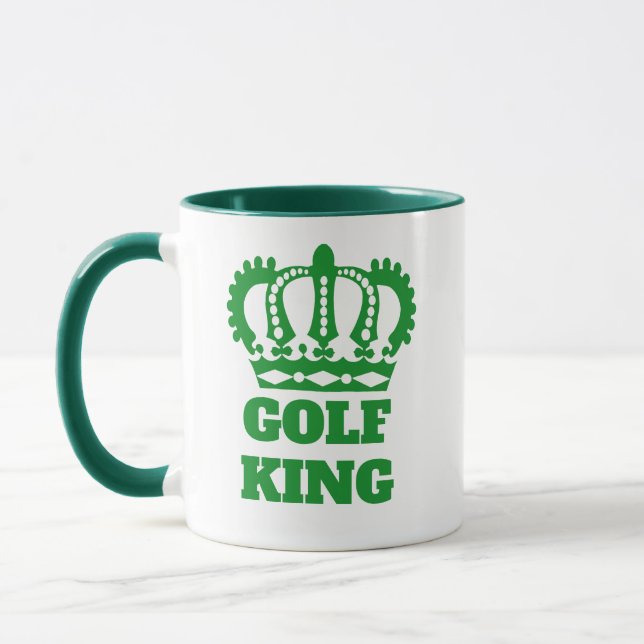 Mug Funny Golfer Papa, Humoriste Golf King Café (Gauche)