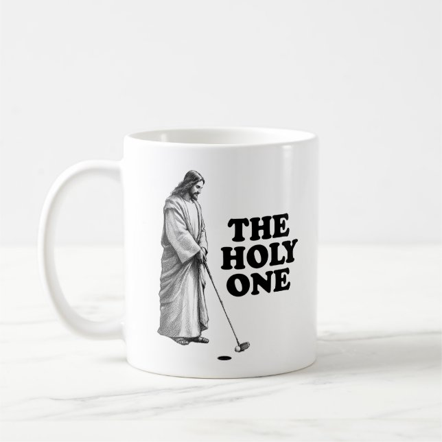 Mug Funny Golfing Jésus Le Saint (Gauche)