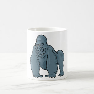Mug Funny Gorilla Cool Bleu Ape Animal Design