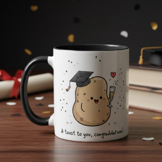 Mug Funny Graduation Kawaii Toast University Graduates
