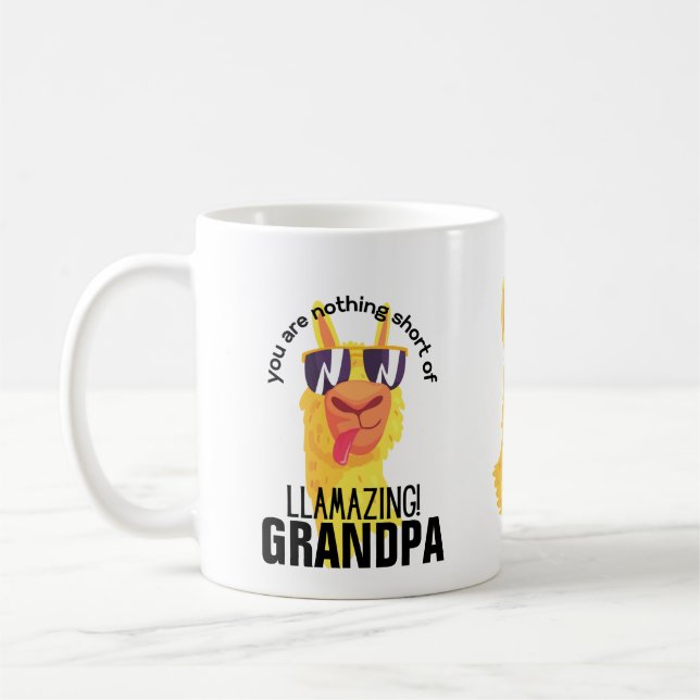 Mug Funny GRANDPA PÈRE PAPA Cadeau personnalisé (Gauche)