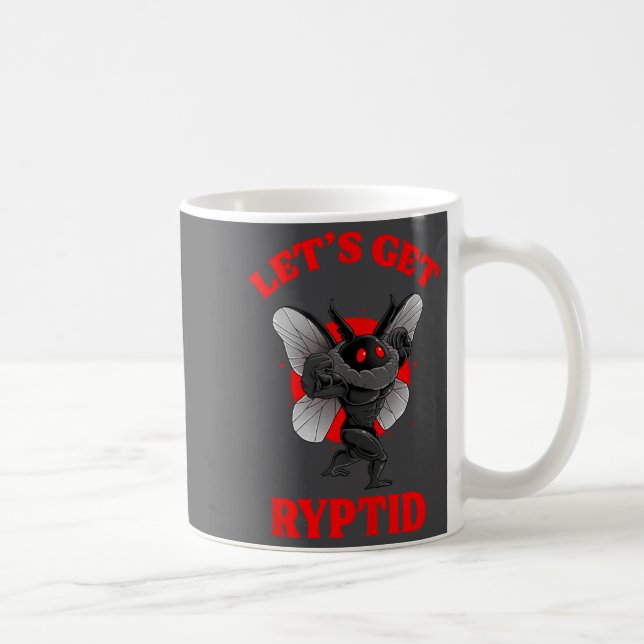 Mug Funny Gym Mothman Shirt Cryptid Let's Get Ryptid G (Droite)