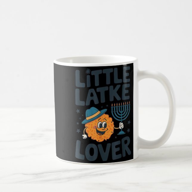Mug Funny Hanukkah Little Latke Jewish Family Kids Mat (Droite)
