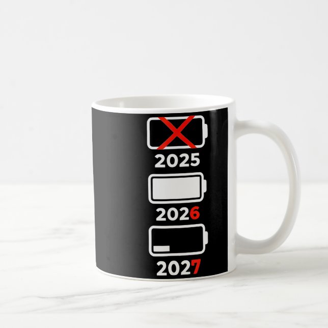 Mug Funny Happy New Year 2026 2027 67 Meme Six Seven  (Droite)