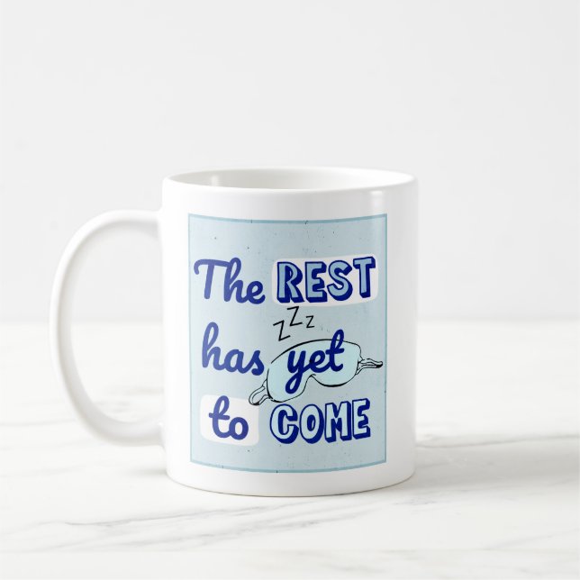 Mug Funny Insomnia Sleep Deprived New Parent Joke Gift (Gauche)