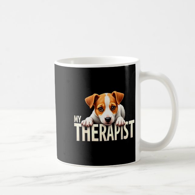 Mug Funny Jrt Puppy My Therast Jack Russell Terrier Do (Droite)