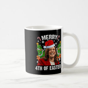 Mug Funny Kamala Harris Noël Santa Hat Joyeux 4e