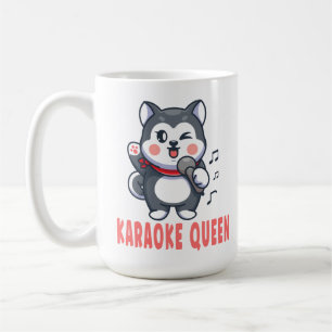 Mug Funny Karaoke Amoureux des chiens cadeau Siberian 