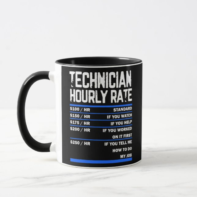 Mug Funny Maintenance Technician for Techy Person Men (Gauche)