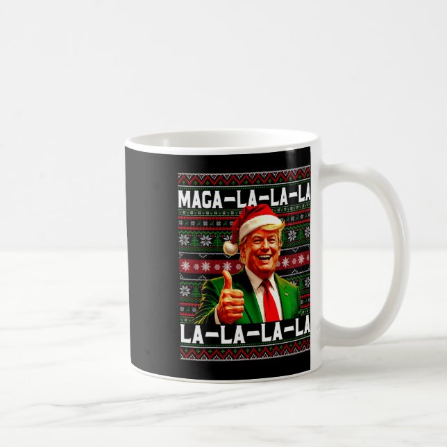Mug Funny Mega-la-la-Trump Santa Hat Vilain Noël (Droite)