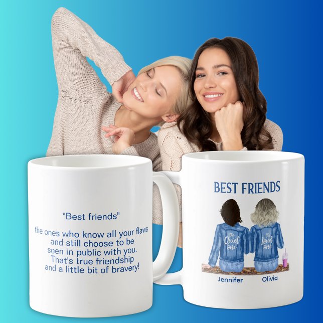 Mug Funny Meilleurs Amis Personnalisé (Créateur téléchargé)
