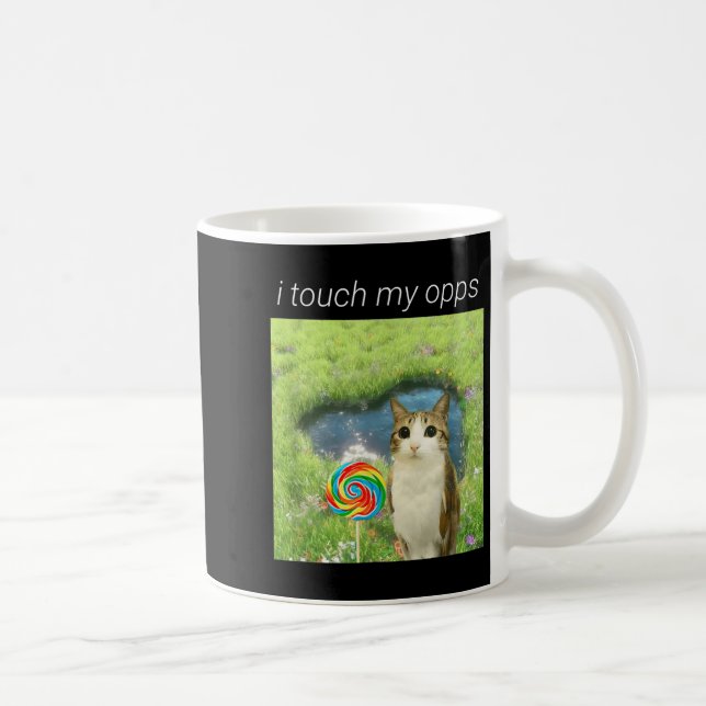 Mug Funny Meowl Meme, Cat Owl Meme Brainrot Gen Alpha  (Droite)