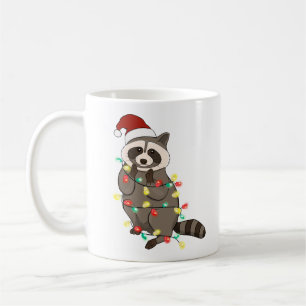 Mug Funny mignon Noël Racoon