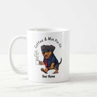 Mug Funny Miniature Pinscher Dog Business Suit Coffee