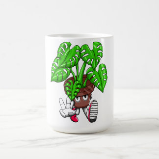 Mug Funny Monstera Plant Cartoon
