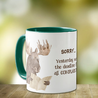 Mug Funny Moose Plainte
