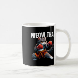 Mug Funny Muay Thai Cat Meow Thai Boxe Martial Art K