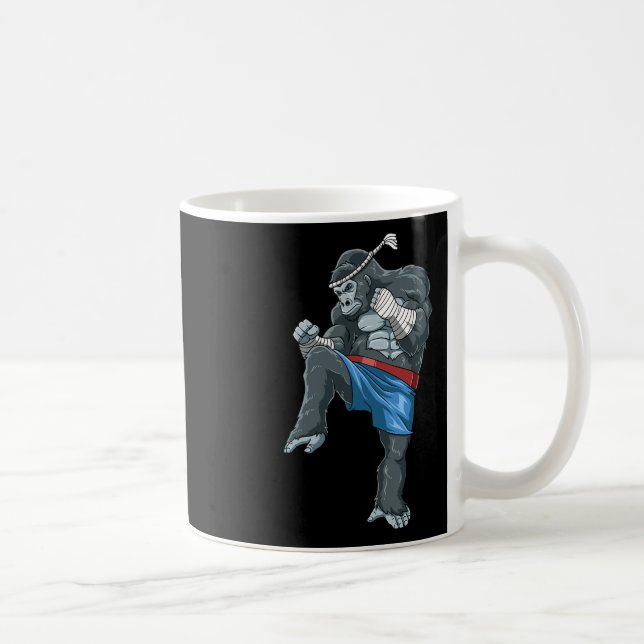 Mug Funny Muay Thai Gorilla - Boxe Thaï (Droite)