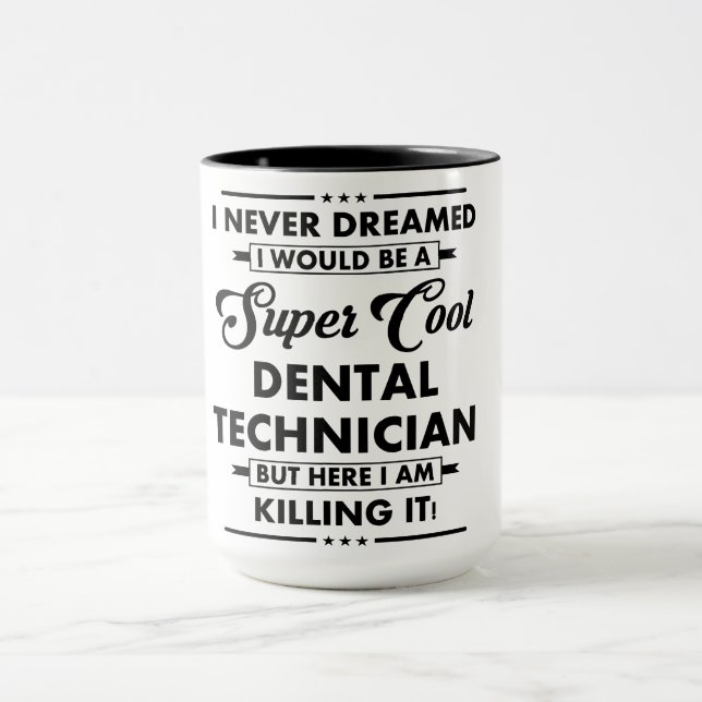 Mug Funny Occupation/Profession Super Cool Technician (Centre)