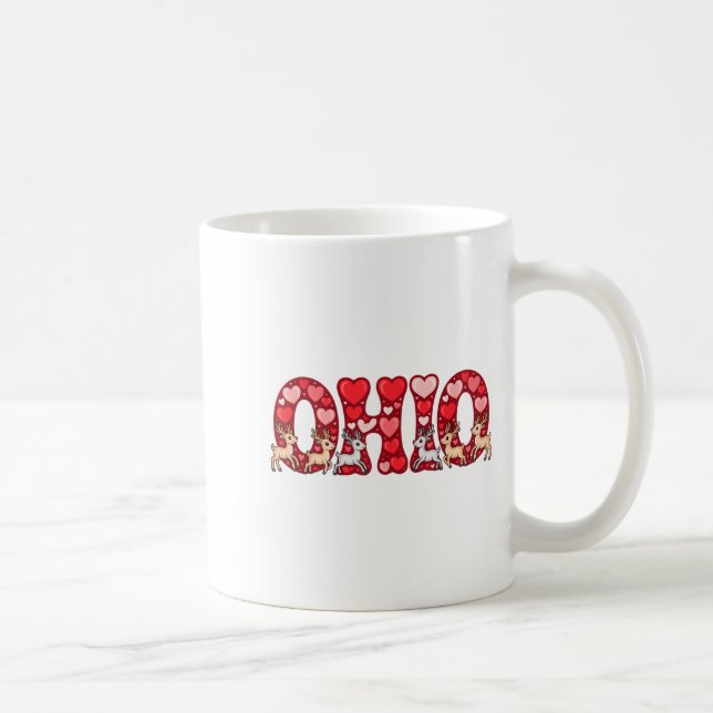 Mug Funny Ohio Deer Midwestern Party O-h-i-o In Valent (Droite)