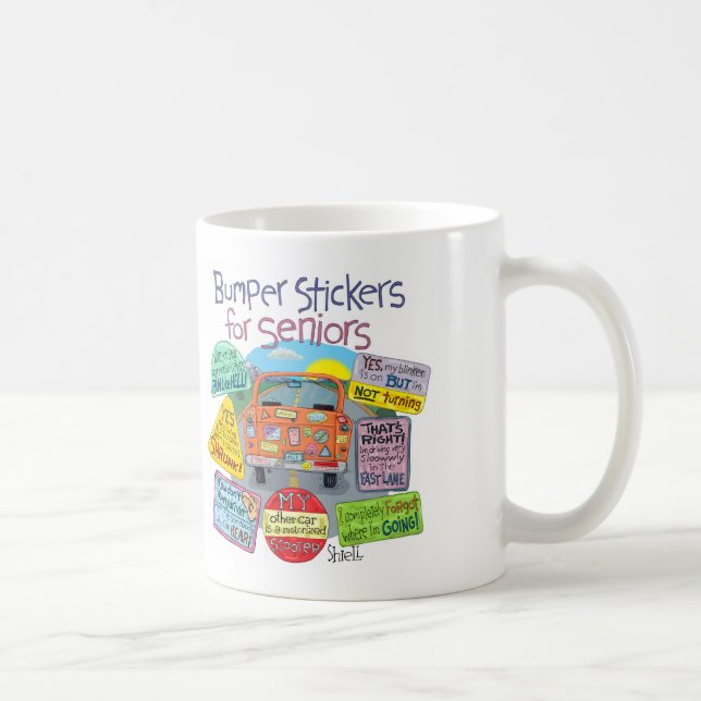 Mug Funny Old Geezer cadeau de retraite - Stickers par (Droite)