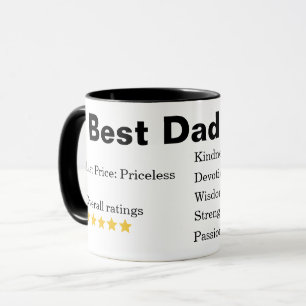 Mug Funny Papa Meilleur Papa Jamais Fête des pères Per