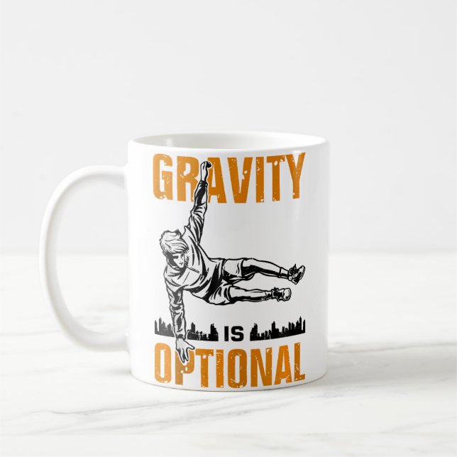 Mug Funny Parkour Obstacle Course Design For Parkour L (Gauche)