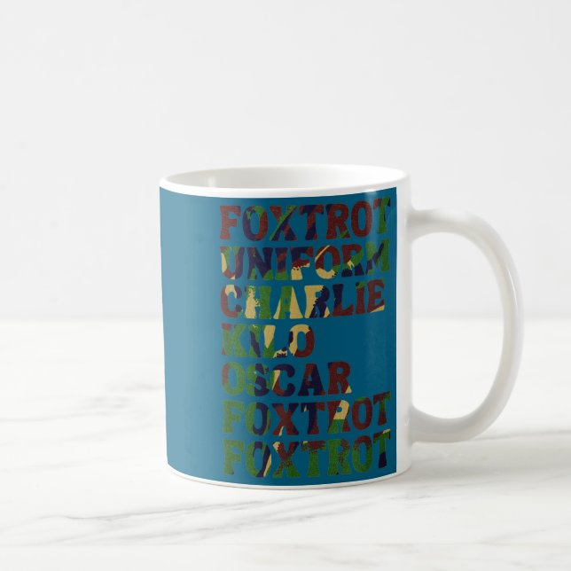 Mug Funny Phonetic Alphabet Nato Military Lice Army Ta (Droite)