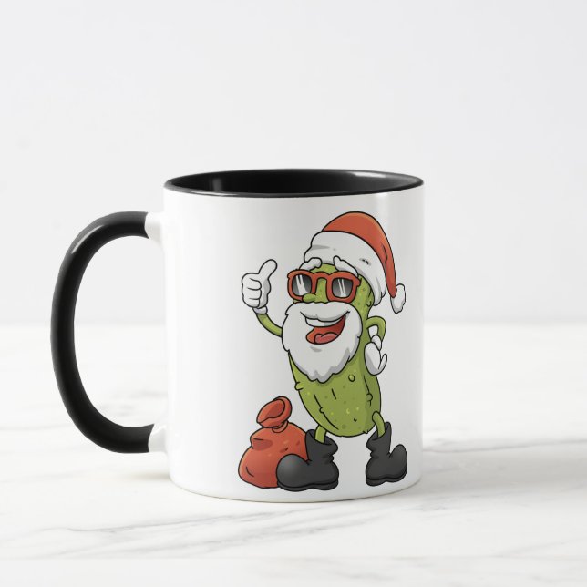Mug Funny Pickle Santa Claus (Gauche)