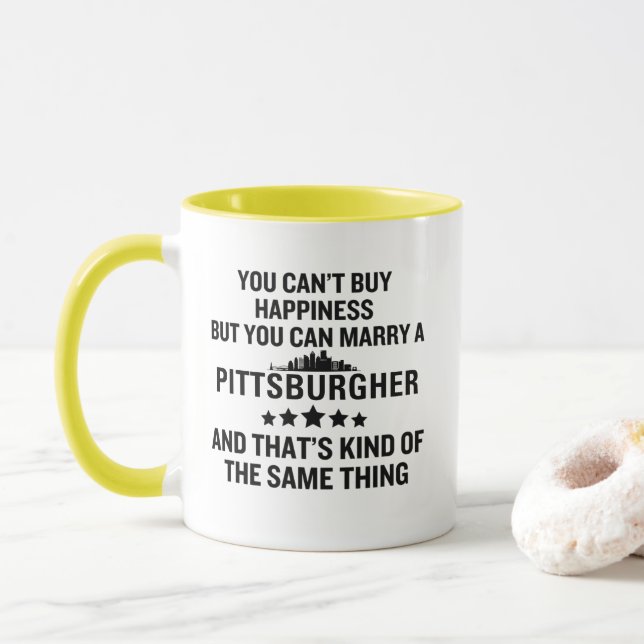 Mug Funny Pittsburgher (Avec donut)
