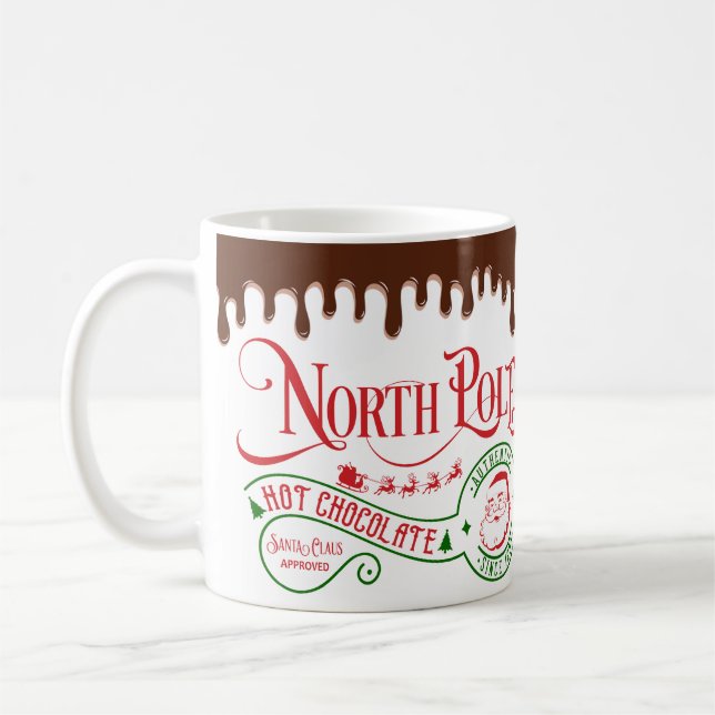 Mug Funny Pôle Nord Chocolat chaud Noël (Gauche)