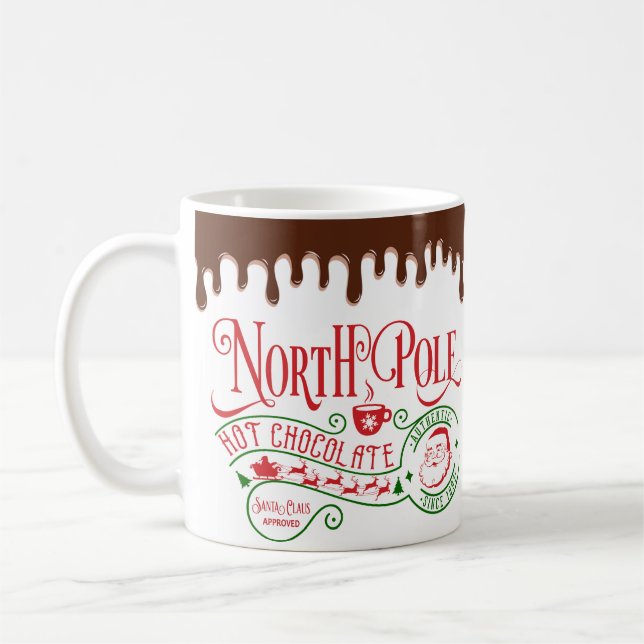Mug Funny Pôle Nord Chocolat chaud Noël (Gauche)