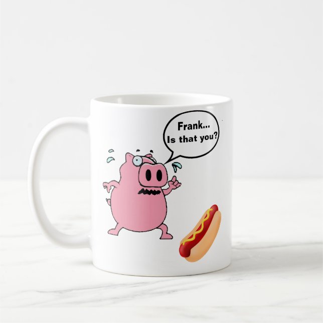 Mug Funny Porky Pig rencontre Frankfurter Amoureux de  (Gauche)