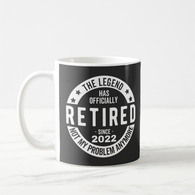 Mug funny retirement, retired, retired firefighter, re (Gauche)