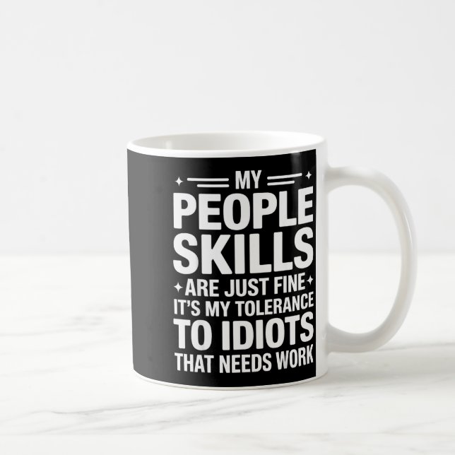 Mug Funny Sarcastic Saying Humor Introvert Workplace A (Droite)