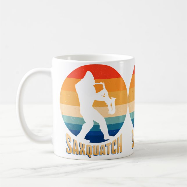 Mug Funny Saxquatch A Sax And A Sasquatch Playing A Mu (Gauche)
