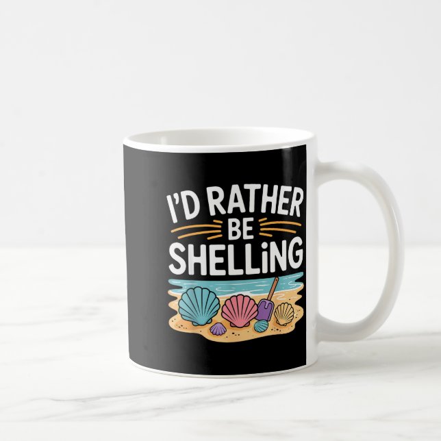Mug Funny Seashell Design For Men Women Sea Shell Seas (Droite)
