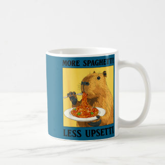 Mug Funny Shirt More Spaghetti Less Upsetti Capybara