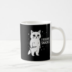 Mug Funny Silly Chat I Requiert Snacks