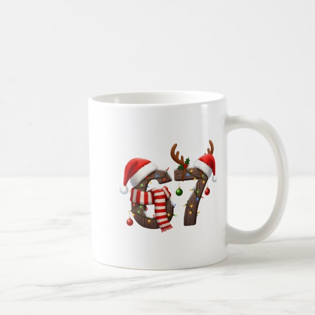 Mug Funny Six Seven Meme 6-7 Xmas 67 Christmas Lights  (Droite)