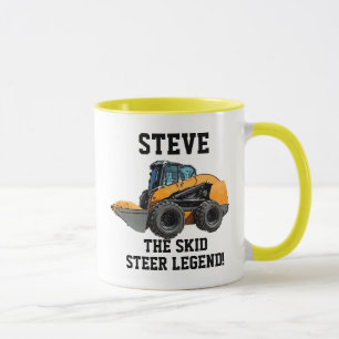 Mug Funny Skid Steer Legend Opérateur d'équipement lou