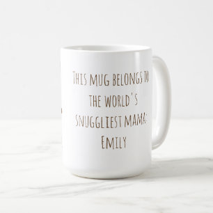 Mug Funny Sloth Maman "Nap Like a Sloth" Mignonne Mama