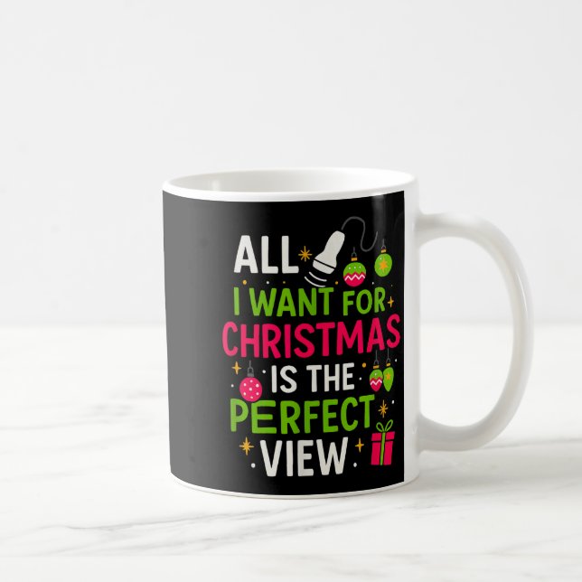 Mug Funny Sonographer Christmas - Holiday Ultrasound T (Droite)