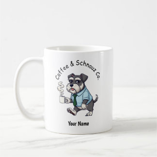 Mug Funny Standard Schnauzer Dog Business Suit Coffee