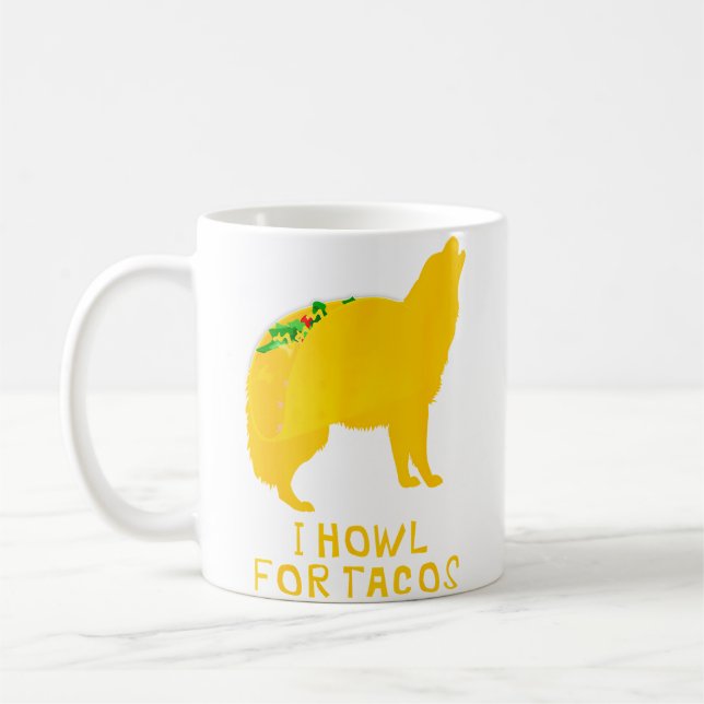 Mug Funny Taco Taco Tuesday Wolf (Gauche)