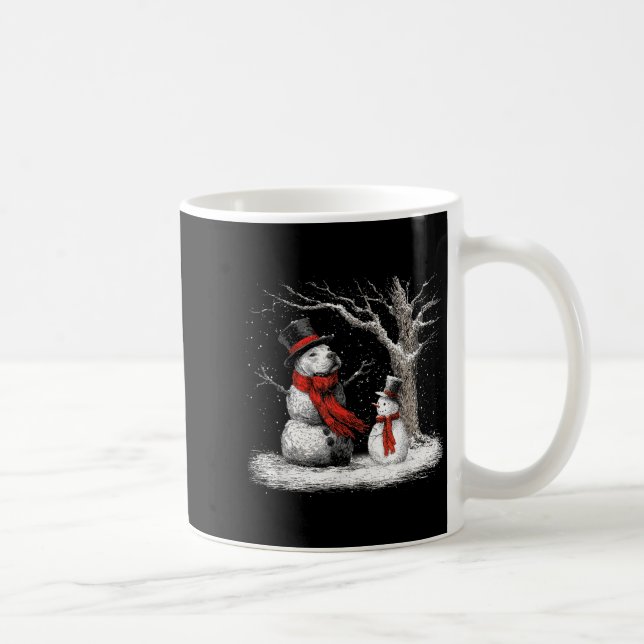 Mug Funny Tbull Dog In The Snow Tree Christmas Winter  (Droite)